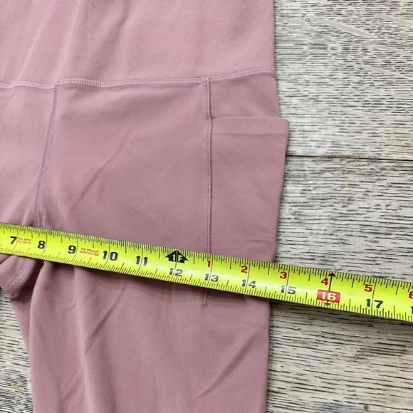 Athleta Brown Taupe 7/8 Salutation Stash Pocket Small Tights Leggings High Waist - Picture 11 of 16